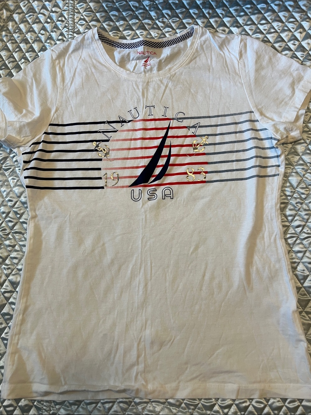 Nautica tee shirt, size L, EUC